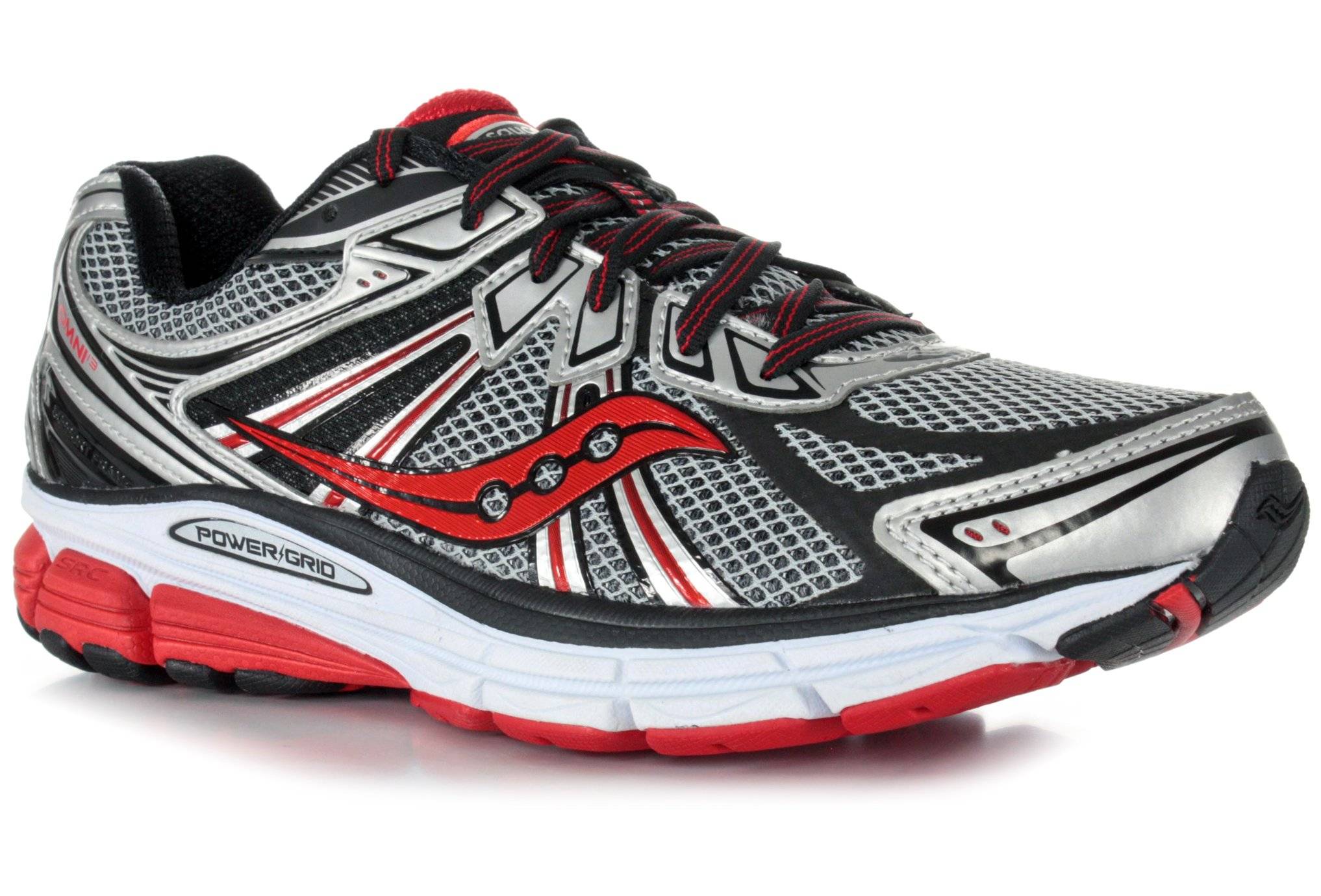 Saucony Omni 13 M homme pas cher 20247-1 SIL/BLK/RED