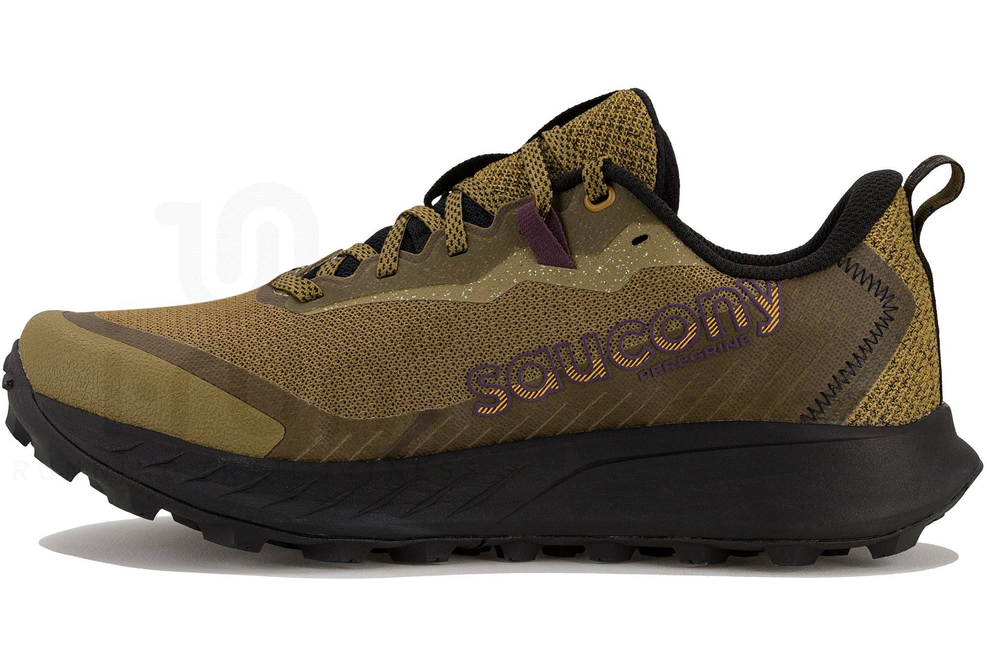 Chaussures De Trail Saucony Peregrine 12 Pour Hommes - Taille US 11.5 - Noires - Occasion Très Bon état