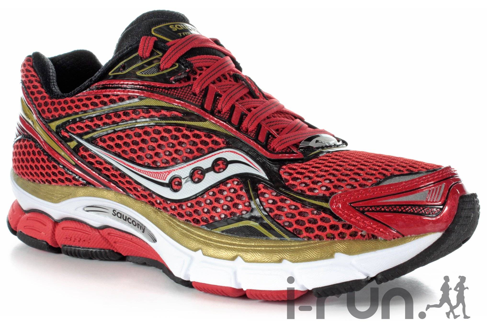 Saucony PowerGrid Triumph 9 M homme pas cher 20137 8 RED WHT GLD