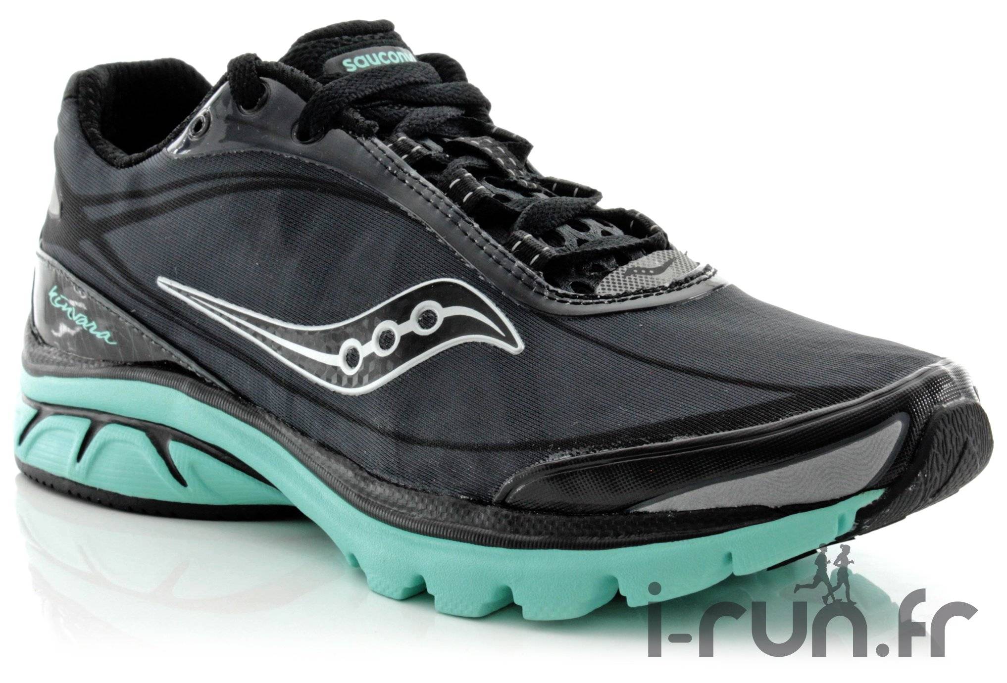 Saucony ProGrid Kinvara Femme noir et aqua femme pas cher 10072