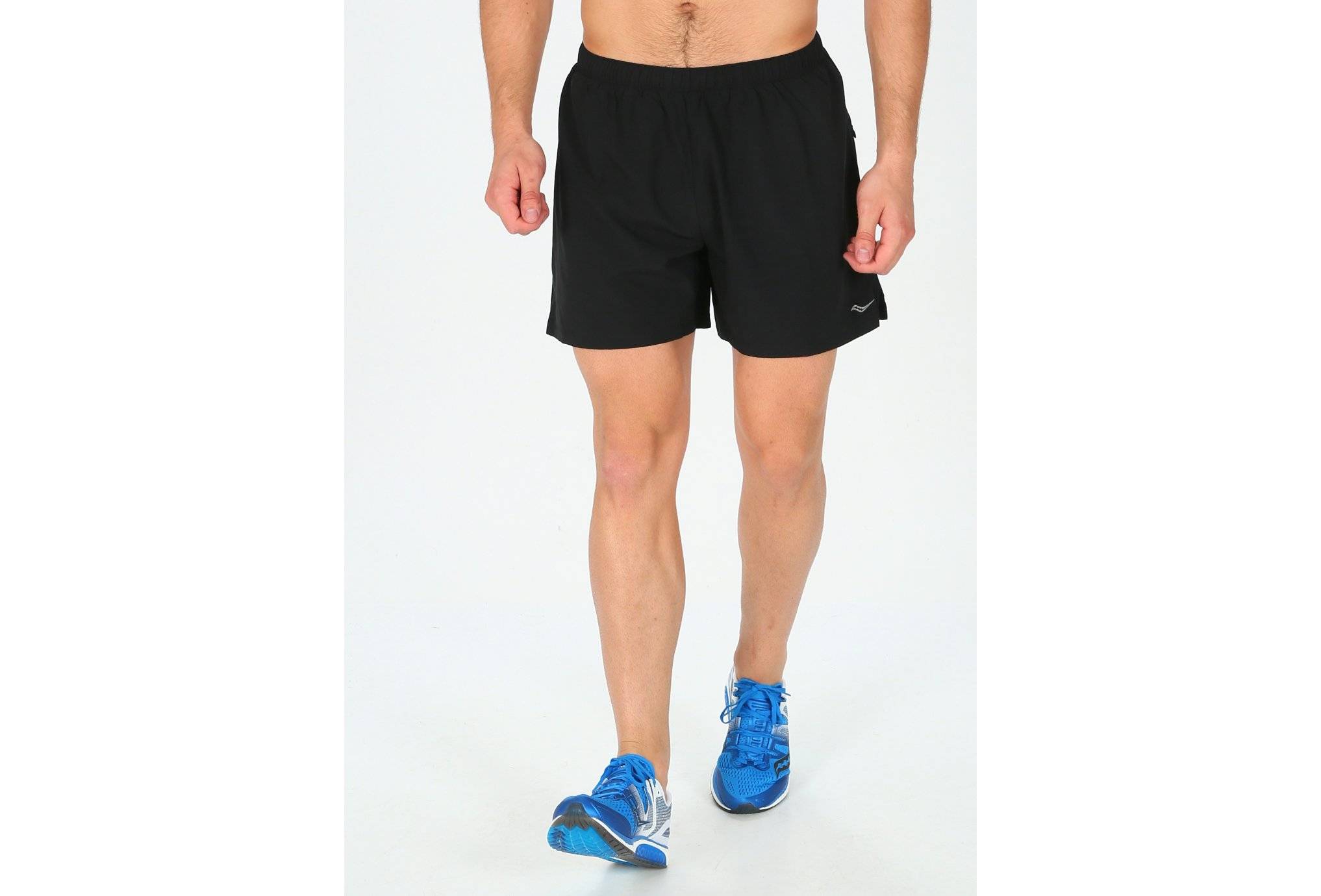 Saucony Throttle M Shorts cuissards homme pas cher SAM800043-BK