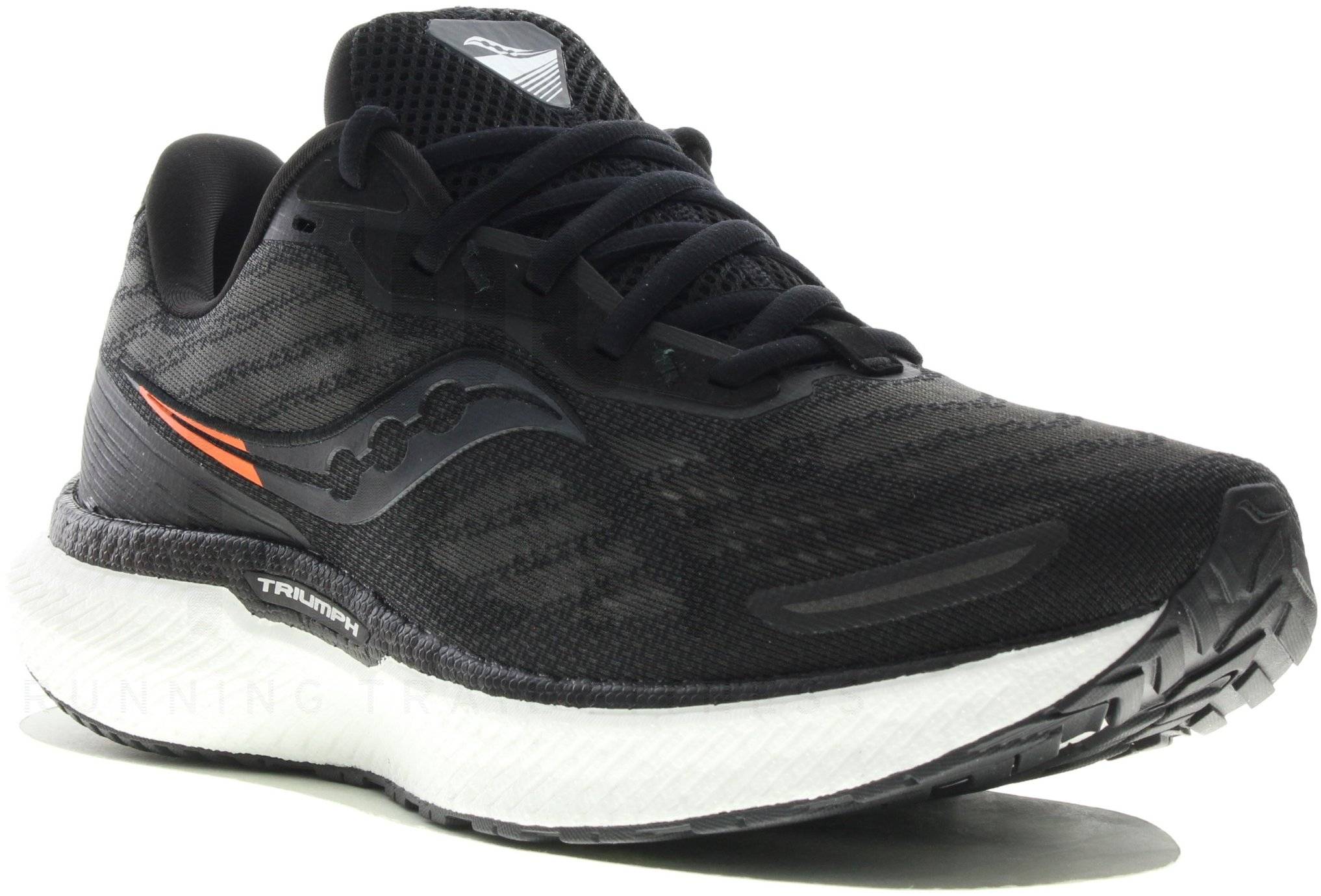 Chaussures De Running Saucony Triumph 18 – Homme – Pointure 11.5 US (46 EU) – Noires – Occasion