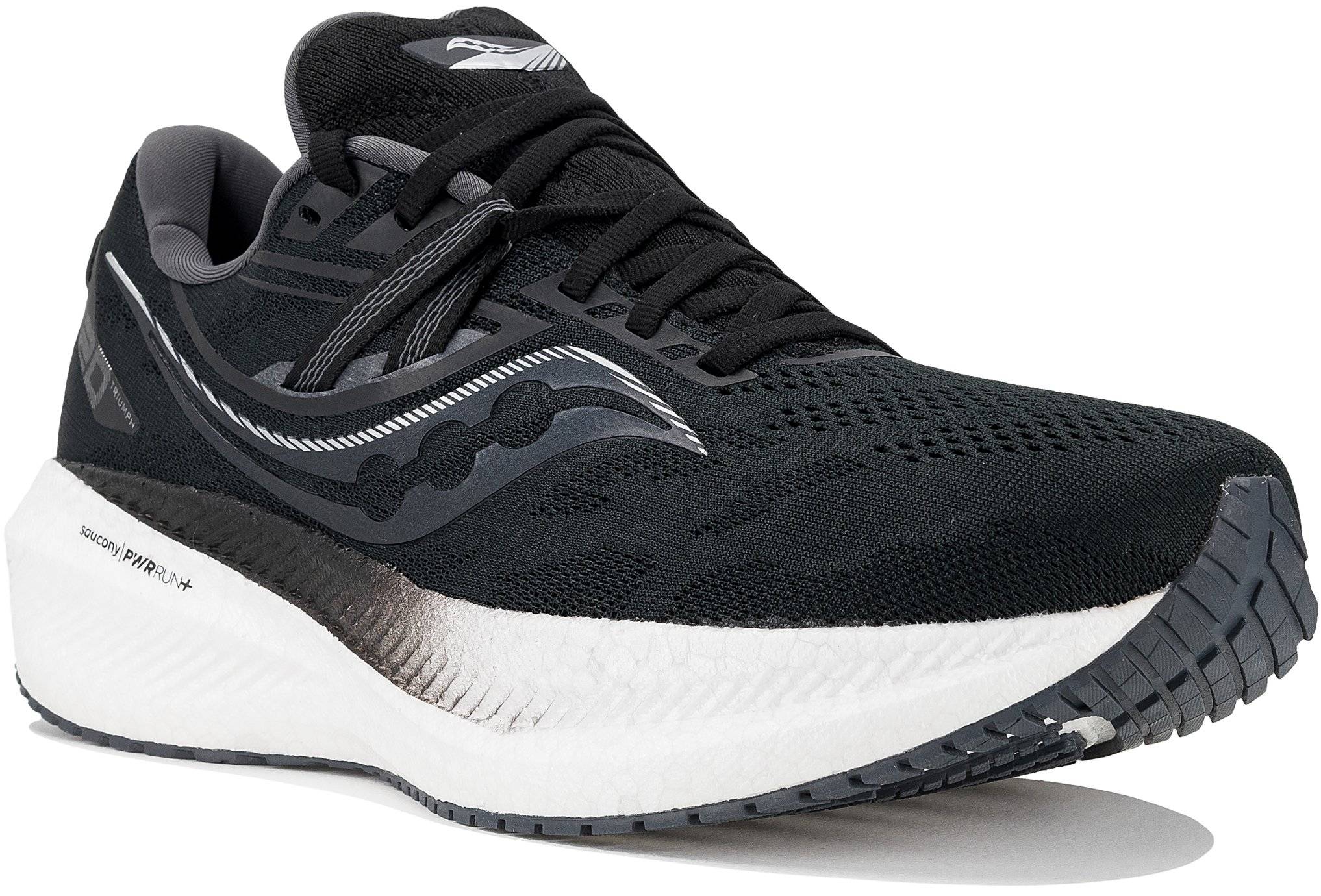Saucony Triumph 20 Femme – Chaussures De Course Noires – Taille US 9,5 – Amorti PWRRUN+