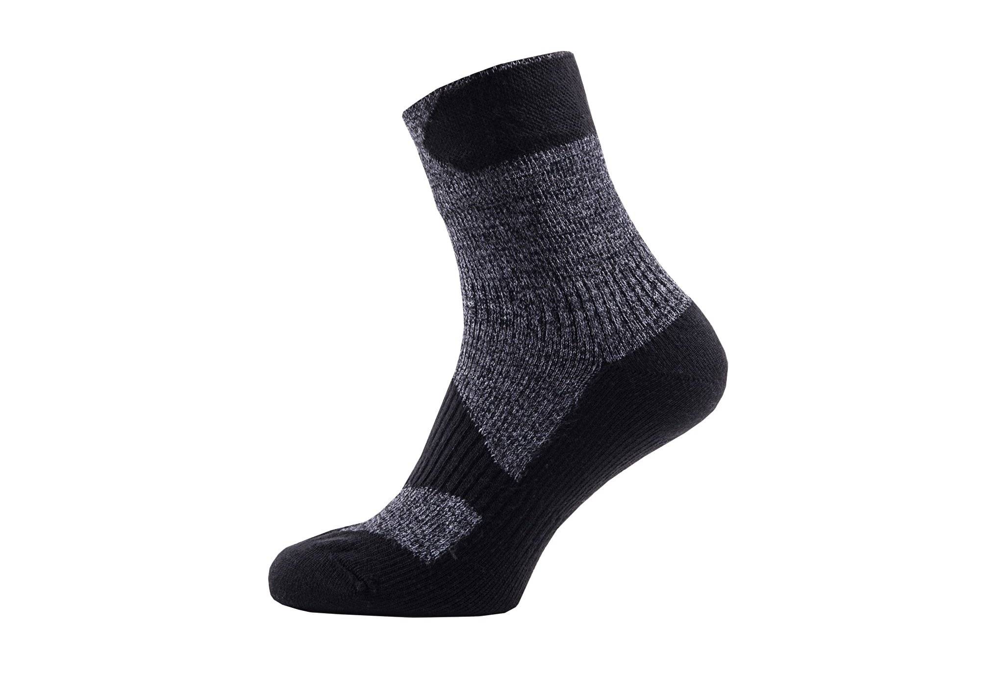 SEALSKINZ unisexe chaussette imperméable de taille moyenne pour le temps froid – gris, XL