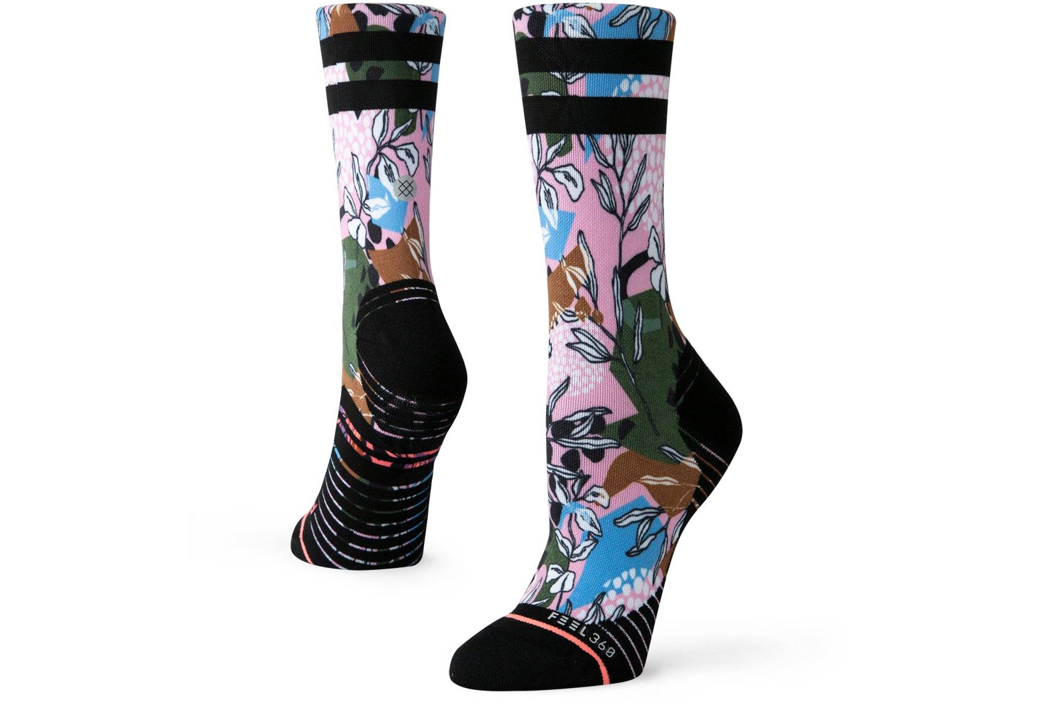 Stance Run Ivy League Crew W Chaussettes femme W448A19ILC-PINK