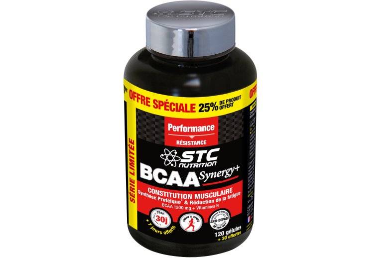 STC Nutrition BCAA Synergy+ 120 g�lules + 25% OFFERT 