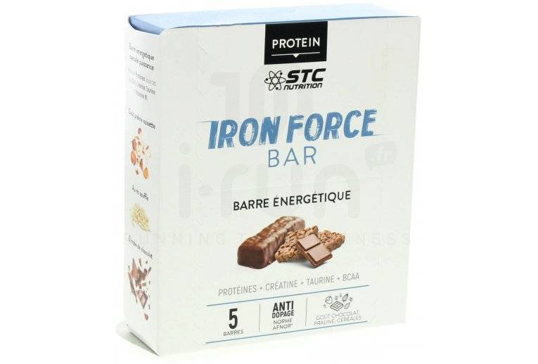STC Nutrition Etui 5 Barres Iron Force Bar Chocolat Pralin 