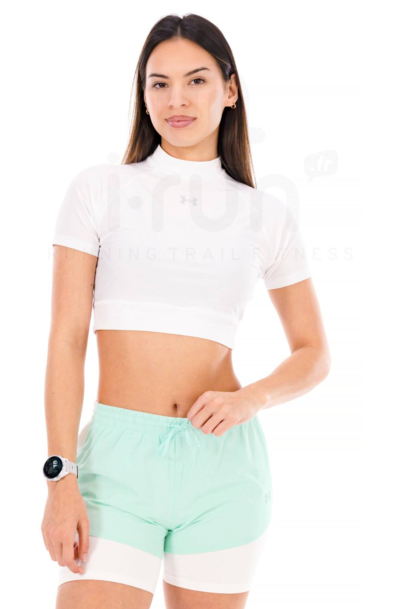 Under Armour HeatGear Crop Mock 