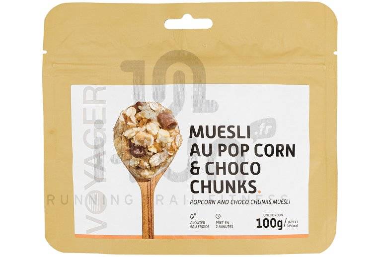 Voyager Muesli au pop corn et choco chunks 